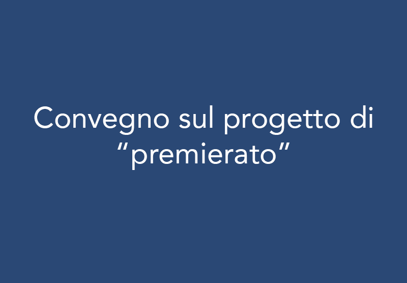 Convegno sul progetto di “premierato”